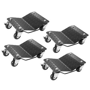 VEVOR 4 Piece Wheel Dolly, 6000 lbs/2722 kg Car Moving Dolly, Heavy-duty Car Tire Dolly Cart Moving Cars, Trucks, Trailers, Motorcycles, and Boats - 1 of 4