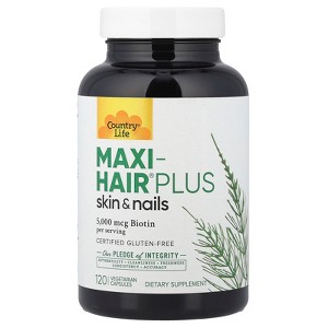 Country Life Maxi-Hair® Plus Skin & Nails, 120 Vegetarian Capsules - 1 of 4