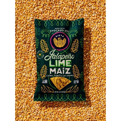 Siete Jalapeno Lime Maiz Tortilla Chips - 7.5oz