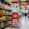 Gulches Red 12 Ounce Vintage Style Popcorn Machine with Cart - 4 of 4