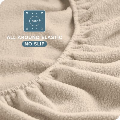 King Sand Organic Deep Pocket Fleece Sheet Set