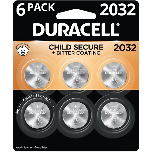 2 Packs of 2 Duracell Specialty Type 2032 Lithium Coin Battery DL2032 ECR2032 