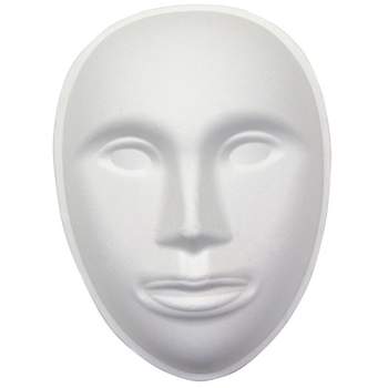 Creativity Street Paperboard Mask, Face, 8" x 5-3/4", White, 1 Piece