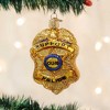 Old World Christmas 3.75 In Police Badge Public Safety Service Authority Tree Ornaments - 3 of 3