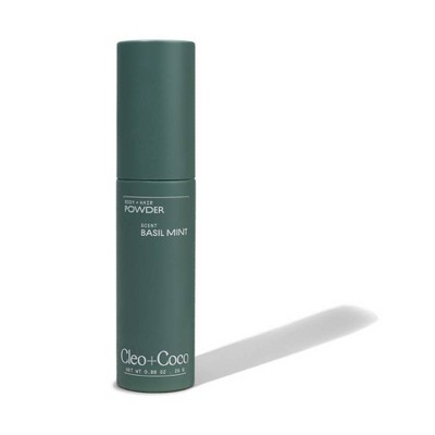 cleo+coco. Body and Hair Antiperspirants and Deodorant - Powder Basil Mint - 0.88oz