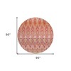 Pink Salmon And Blush Southwestern Washable Indoor Outdoor Area Rug - 3 of 4