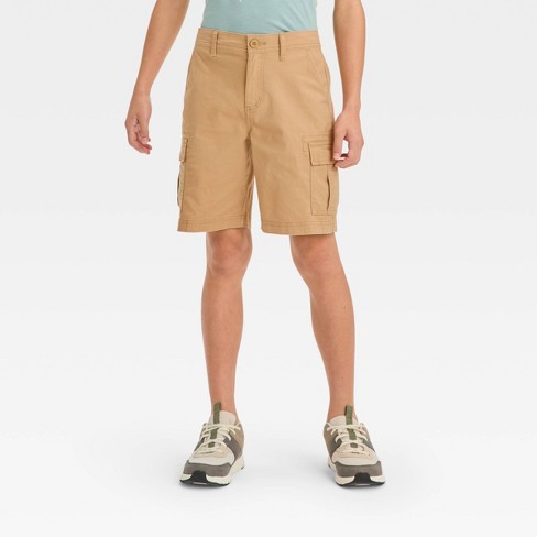 Boys khaki hot sale cargo shorts