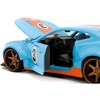 2016 Chevrolet Camaro Widebody #3 Light Blue with Orange Stripes "Gulf Oil" "Wide Body" Series 1/24 Diecast Model Car by Jada - 3 of 4