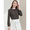 INSPIRE CHIC Women's Casual Peter Pan Collar Floral Button Down Shirt - 2 of 4