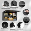 ZACHVO 20 Inch High Black Lockable Wall-Mounted Garage Cabinet with Flip-Up Door and Adjustable Shelf for Workshop, Basement, and Home - 4 of 4