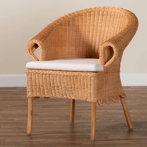 bali & pari Tamara Rattan Dining Chair Honey - 1 of 4