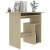 vidaXL Desk Sonoma Oak 31.5 in.x17.7 in.x29.1 in. Engineered Wood - 3 of 4