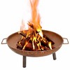 vidaXL Fire Pit 26.6 in.x22.8 in.x8.9 in. Steel - 2 of 4