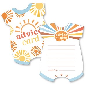 Big Dot of Happiness Here Comes The Son Baby Shower Advice Cards Game, Boy Boho Baby Shower Wish Card Activities - Set of 20 - 1 of 4