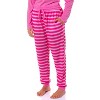 Barbie Women's Classic Retro Long Sleeve Sleep Jogger Pajama Set Loungewear Pink - 3 of 4