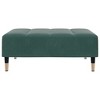 vidaXL Footstool Dark Green 30.3"x21.7"x12.2" Velvet - 4 of 4