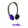 HamiltonBuhl® Sack-O-Phones, 10 Personal Headphones in a Carry Bag, Purple - 3 of 3