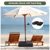 Yescom 29"x29"x17"Patio Umbrella Stand Cross Base Parasol Holder Sand Bag - 3 of 4