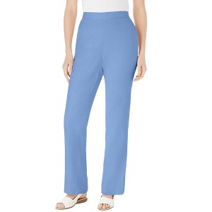 Woman Within Plus Size Tall Straight Leg Linen Pant - 1 of 4