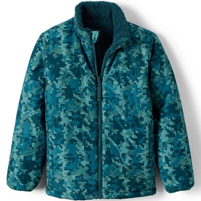 Lands' End Kids Reversible Fleece Puffer Jacket