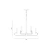 Designers Fountain Summit 6 - Light Chandelier in  Brushed Nickel - 3 of 4