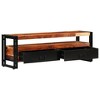vidaXL TV Cabinet Natural wood color, black - 3 of 4