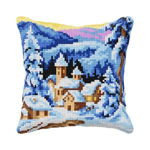 Orchidea Cushion cross stitch kit 