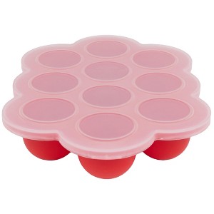 WeeSprout Silicone Freezer Tray w/ Clip on Lid Perfect Food Storage Container for Homemade Baby Food - 1 of 4