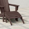 WestinTrends All-Weather Outdoor Patio Poly Adirondack Ottoman Footrest - 2 of 4