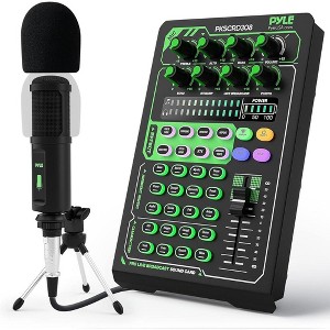 Pyle Pro Live Broadcast Sound Card Kit – Dual Smart DSP Noise Reduction, 8 Audio Effects, Metal Housing, PKSCRD308 - 1 of 4