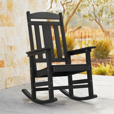 Arceso Outdoor Rocking Chair,  20 Inch  Weather Resistant  Rocker Chairs, 350lb Heavy Duty, Oversized Porch for Adult
