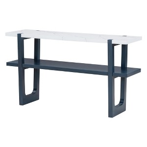 Bella Depot 54''W Console Table with Marble-Effect Top - 1 of 4