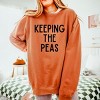 Simply Sage Market Keeping The Peas Lightweight Garment Dyed Sweatshirt - 3 of 4