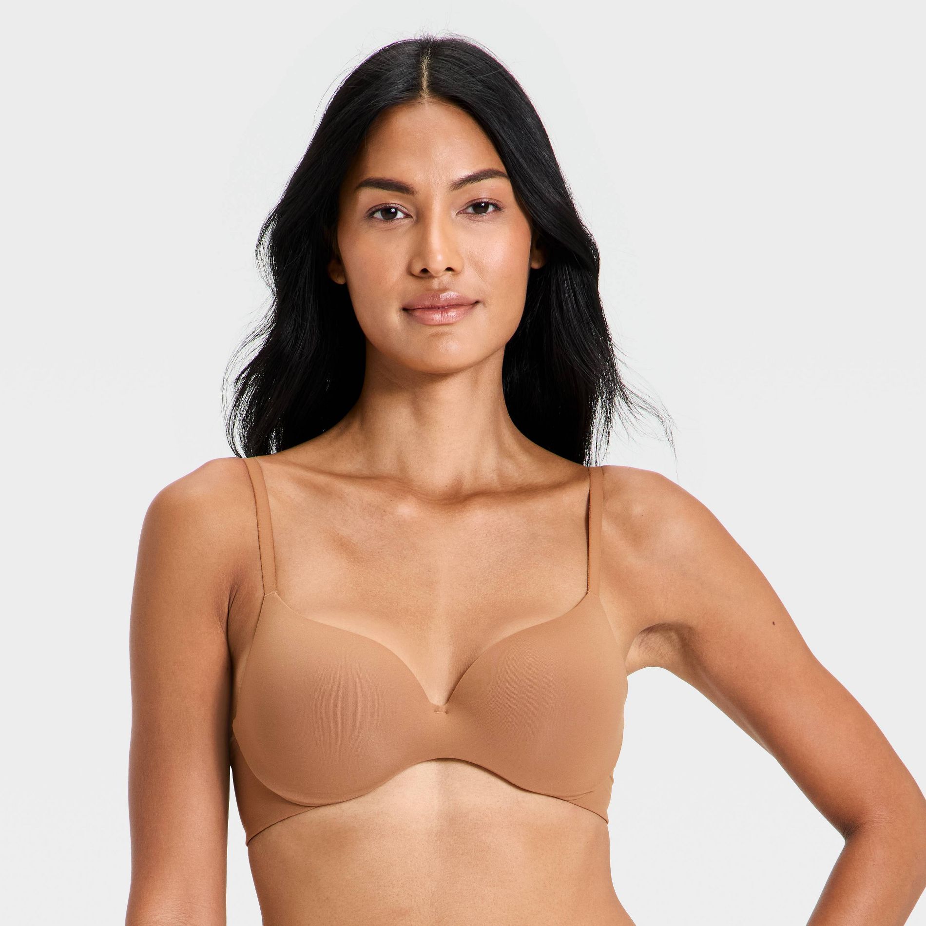 Women's Luxe Stretch Comfort Wire Demi Bra - Auden™ Brown 40D