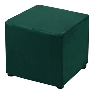 Unique Bargains Elastic Living Room Bedroom Square Foot Stool Cover - 1 of 4