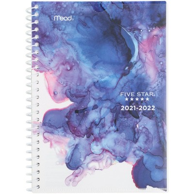 2021-22 Academic Weekly/Monthly Planner 5.5" x 8.5" Purple - Five Star