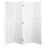 NicBex 4-panel Display 5.6' Room Divider Portable Wooden Folding Privacy Screen Freestanding Wall Partition for Home & Office, White - 3 of 4
