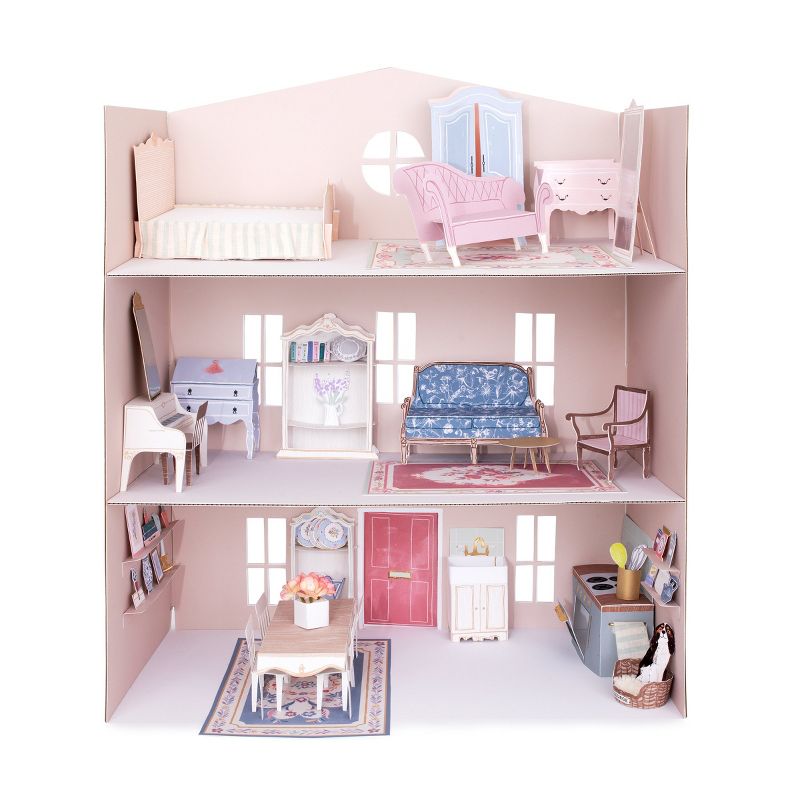 Meri Meri Mini Paper Dolls House (Pack of 1), 1 of 9