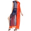 LA LEELA Women's Open Front Summer Swim Suit Vacation Beachwear Long Bathing Suit Duster Cardigan Swimwear Coverups Casual Beach - 3 of 4
