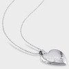 Heart Locket Pendant Necklace in Sterling Silver (18") - 2 of 4
