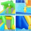 KRISRATE Inflatable Water Slide 13x11Ft, Water Park with 450W Blower-Bounce House w/Climbing Wall, Splash Pool, Basketball Hoop, Water Sprayers&Slides - 3 of 4
