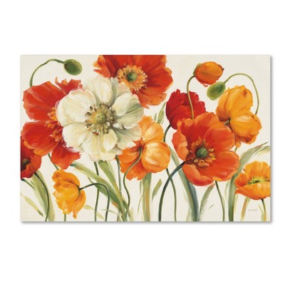 Lisa Audit Poppies Melody I Floral Canvas Wall Art