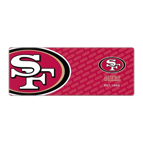 NFL San Francisco 49ers Logo Series 31.5' x 12' Desk Pad