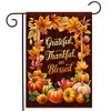Briarwood Lane Fall Thanksgiving Double Sided Garden Flag 12x18 For Outdoor Thankful Blessings For Thanksgiving Garden Flag Flags For Outside - 2 of 4