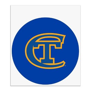 New York City College of Technology Primary Logo Automotive Car Window Locker Circle Bumper Sticker - 1 of 4