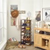 Tangkula 7-tier Shoe Rack Free Standing Shelf Storage Modern Shoe Rack  Organizer Patented Brown : Target