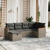 vidaXL Garden Sofa Set Grey, Dark Grey - 2 of 4