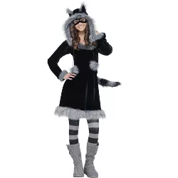 Fun World Girls' Sweet Raccoon Teen Costume - One Size