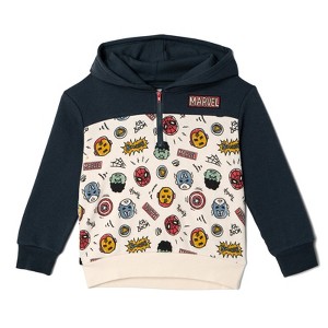 Marvel Fleece Half Zip Hoodie - 1 of 4