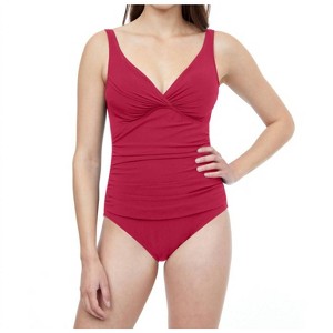 Women's Underwire V-Neck One Piece Swimsuit - Profile By Gottex - 1 of 3
